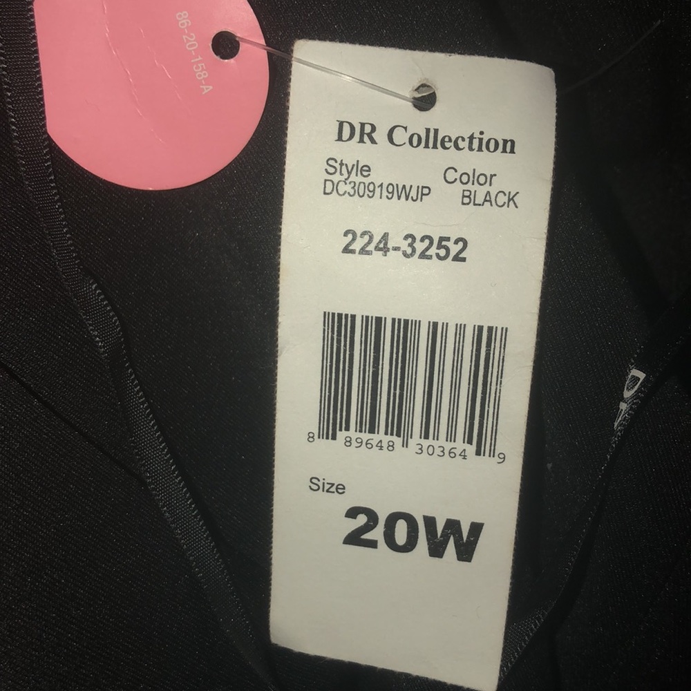 Donna Ricco DR Fashions Womens V-Neck Fit & Flare Dress in Black New With Tags S - Picture 2 of 2